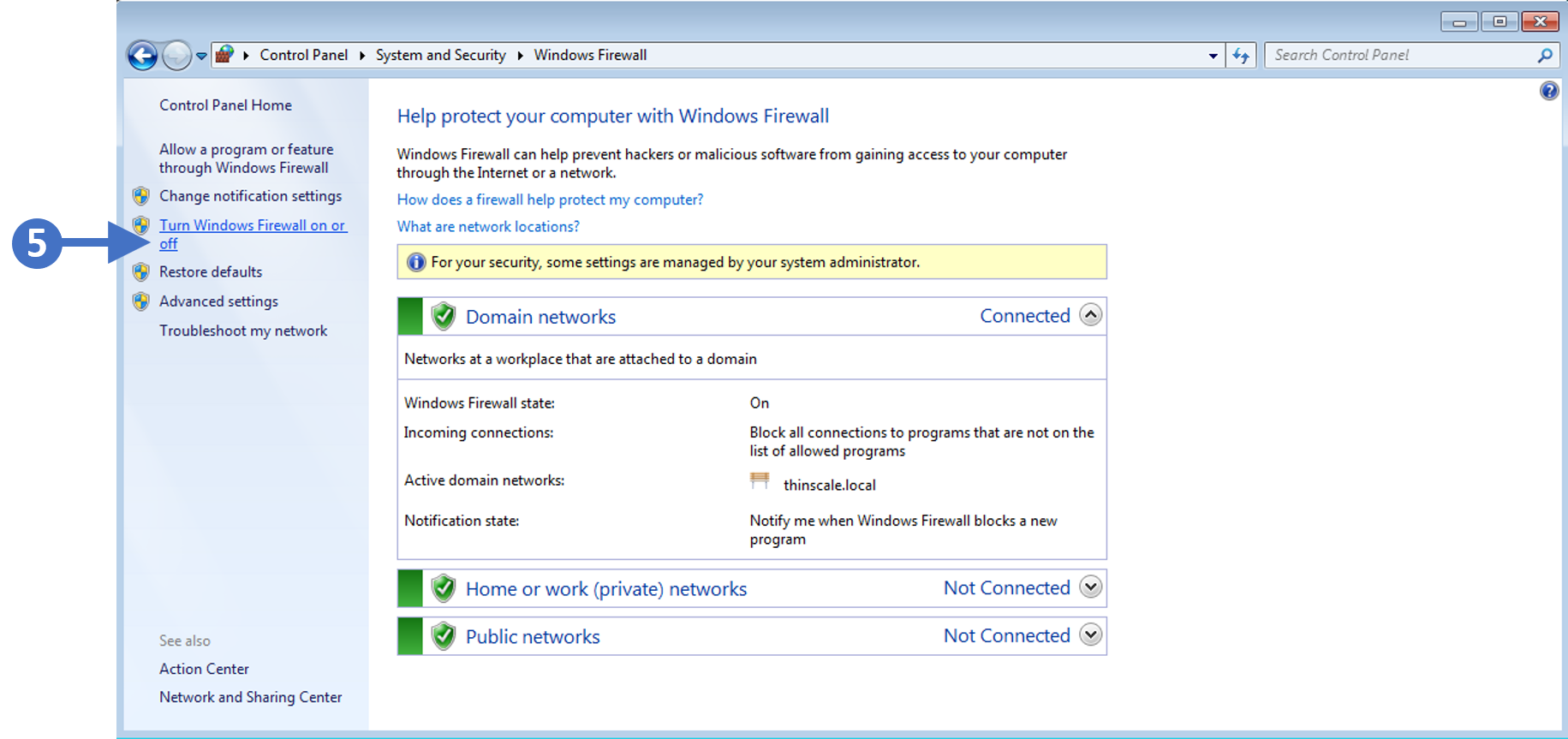 Enabling & Managing Windows Firewall Settings ThinScale